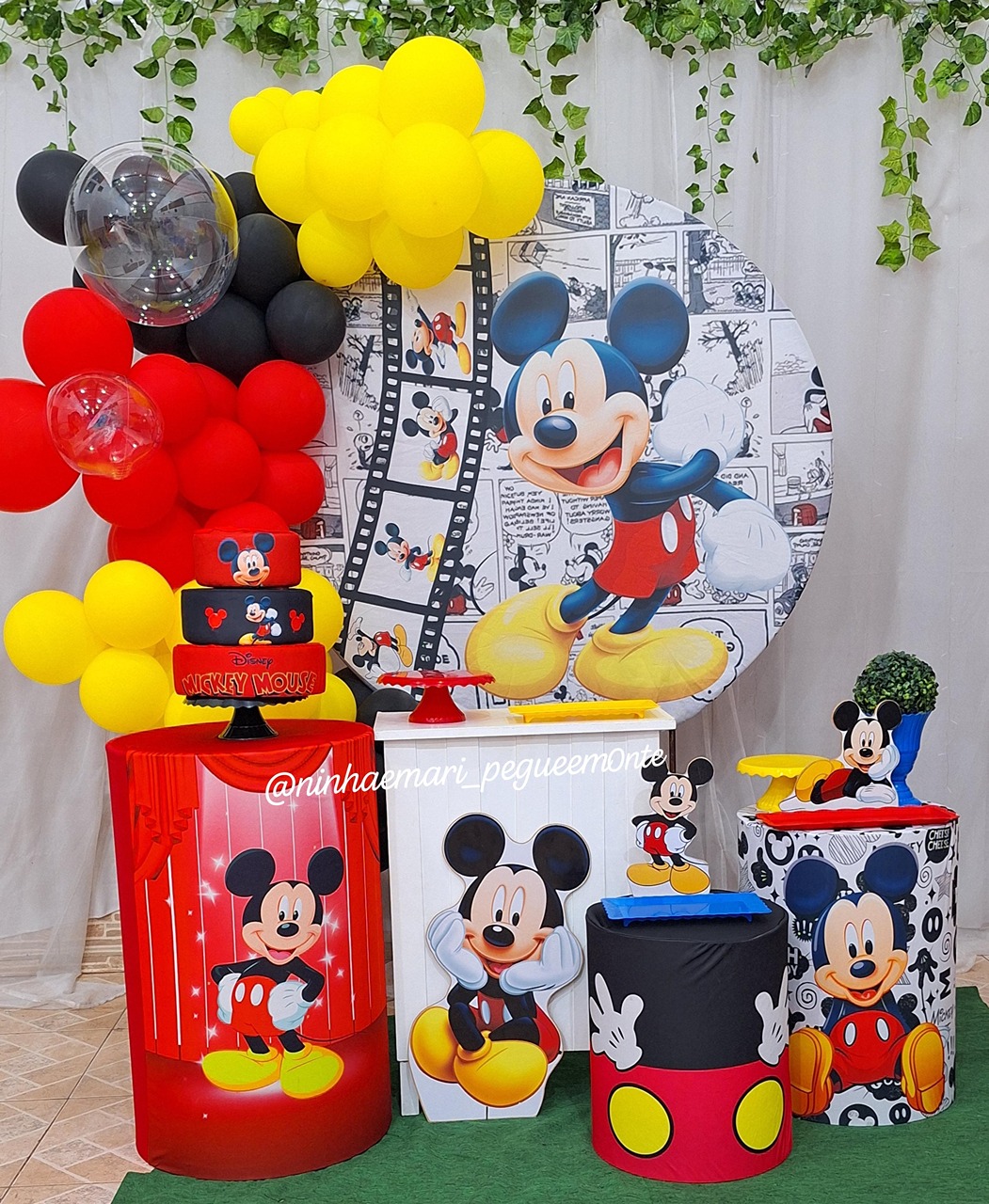 Kit Ouro Mickey  - N&M-pegue e monte