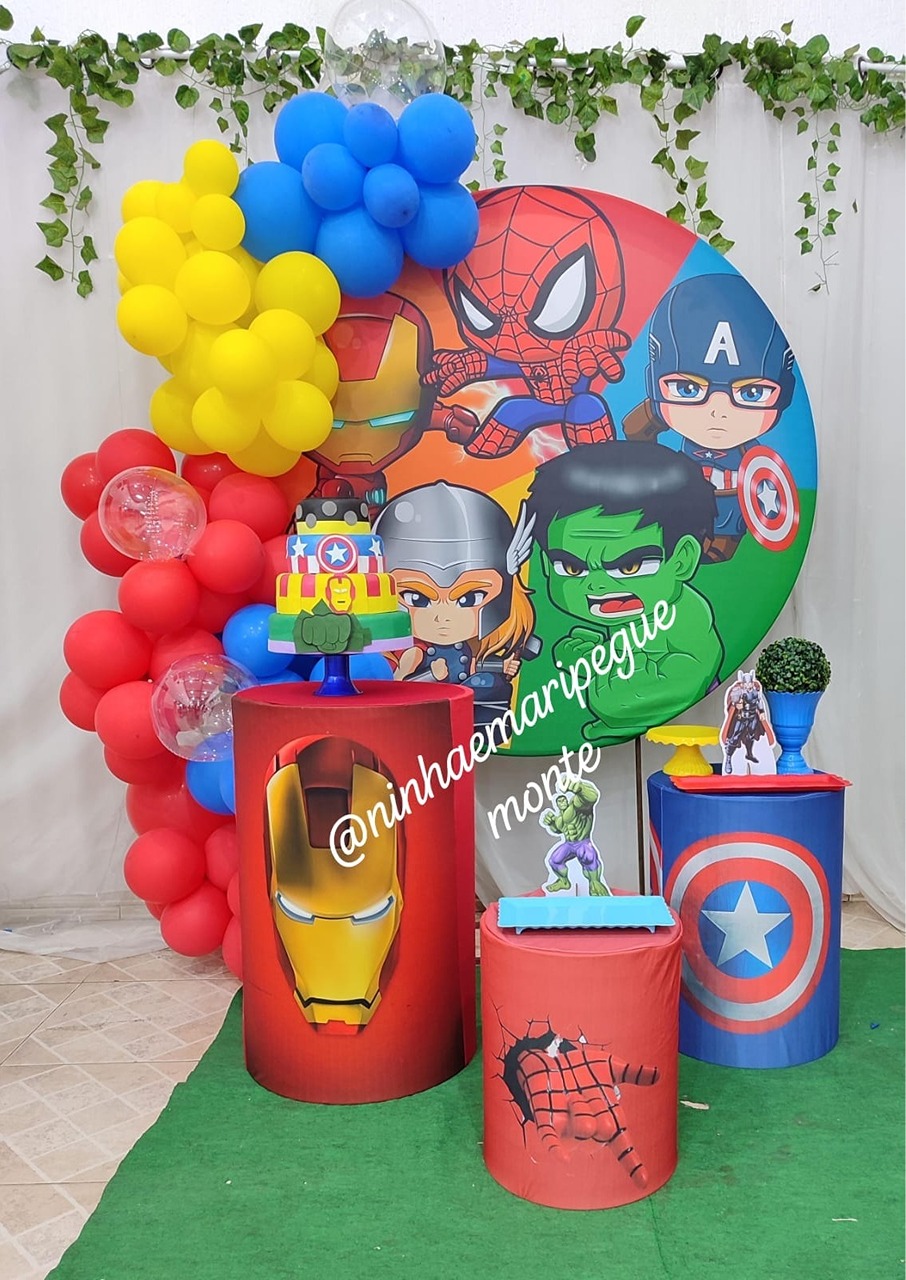 Kit Prata Vingadores Baby  - N&M-pegue e monte