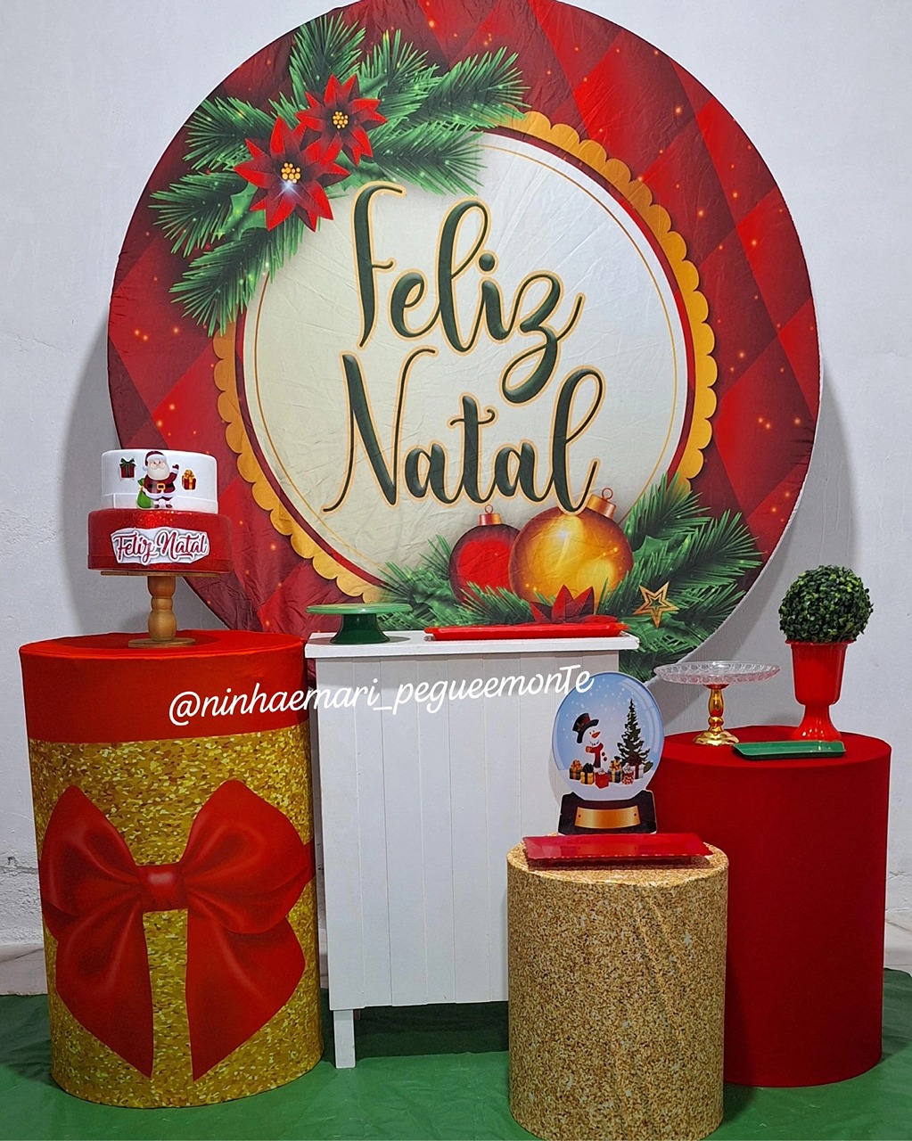 Kit Ouro Feliz Natal 3 - N&M-pegue e monte