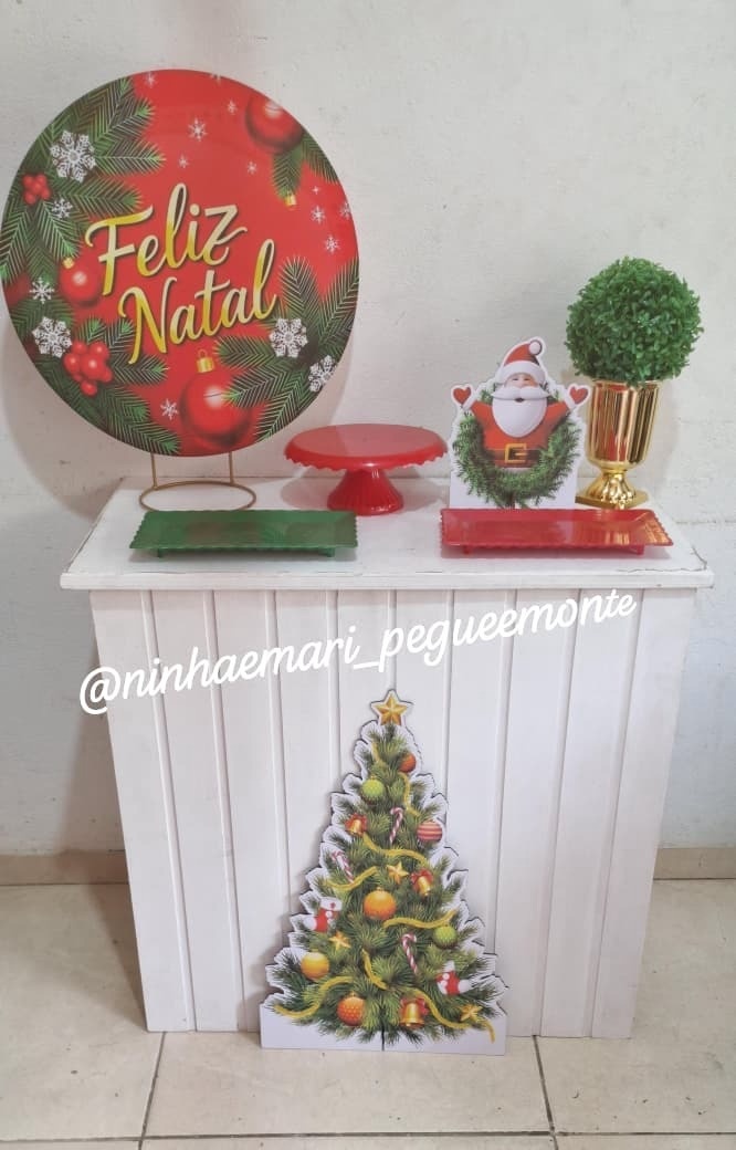 Kit Mesa Feliz Natal 2 - N&M-pegue e monte