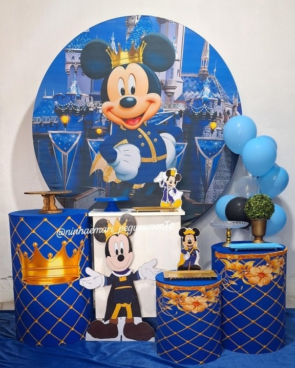Kit Ouro Mickey Realeza - N&M-pegue e monte