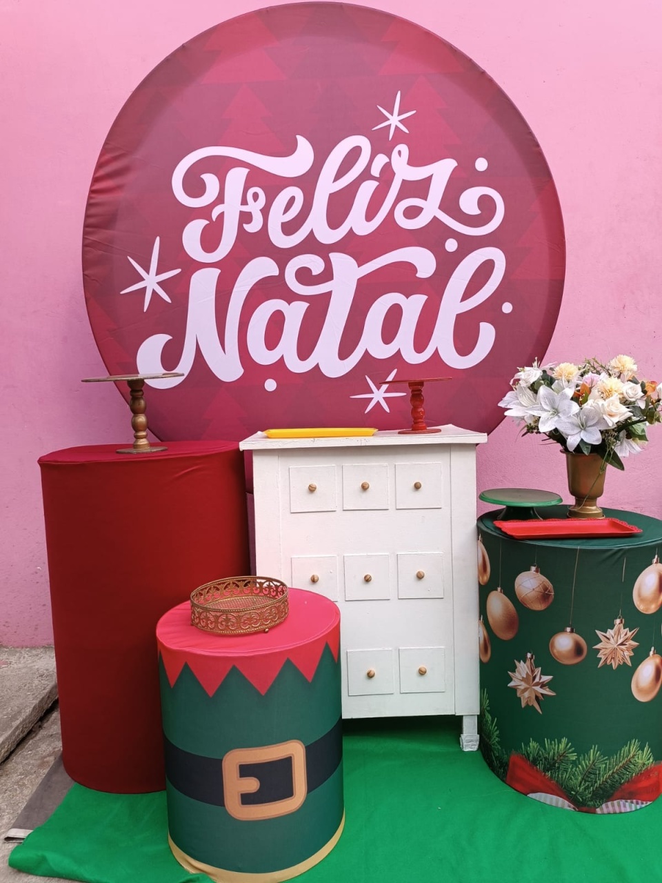 Kit Ouro Feliz Natal 6 - N&M-pegue e monte