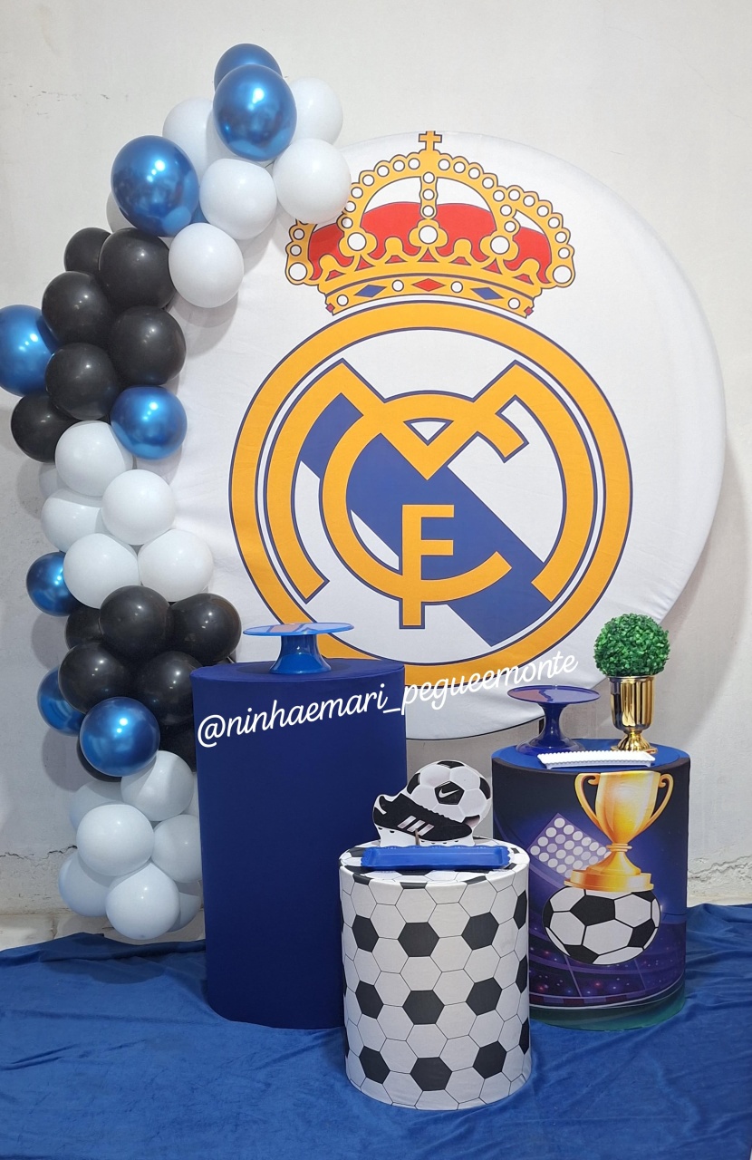 Kit Prata Real Madrid - N&M-pegue e monte