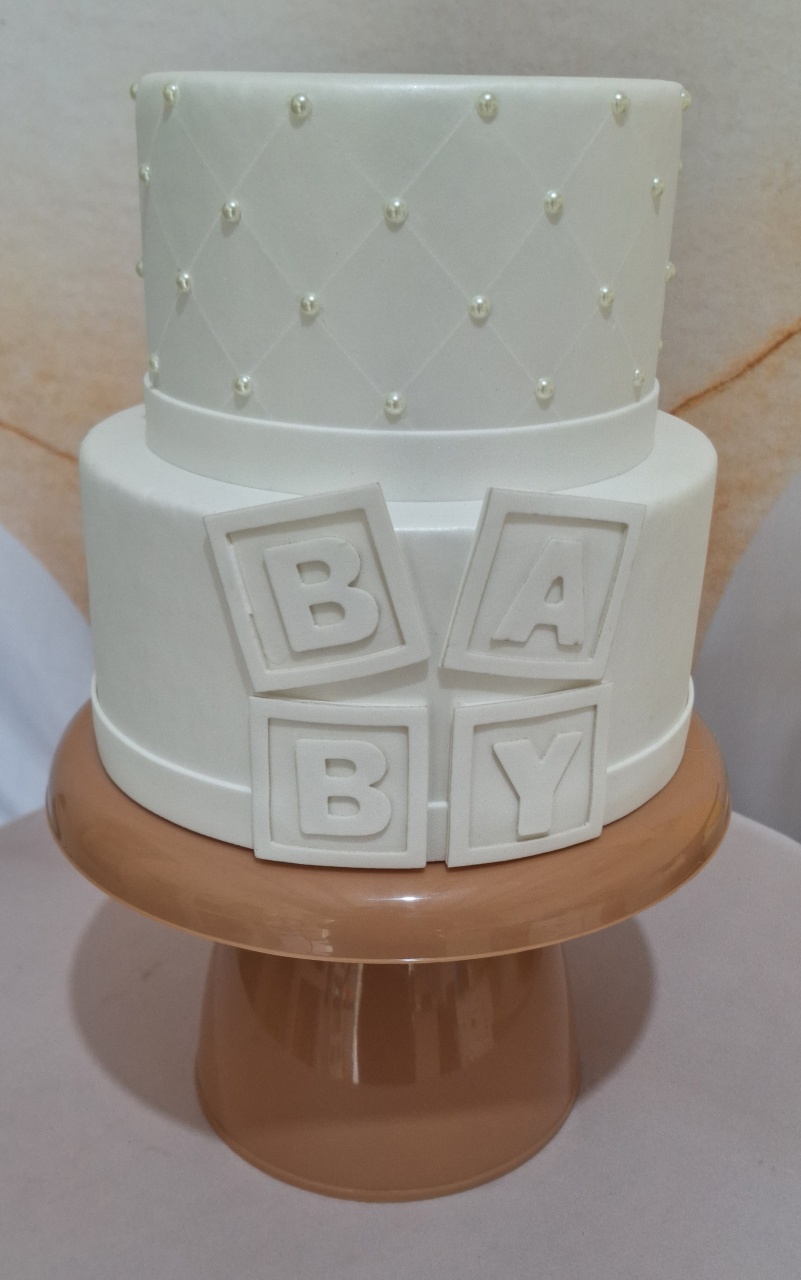Bolofake Baby Branco - N&M-pegue e monte