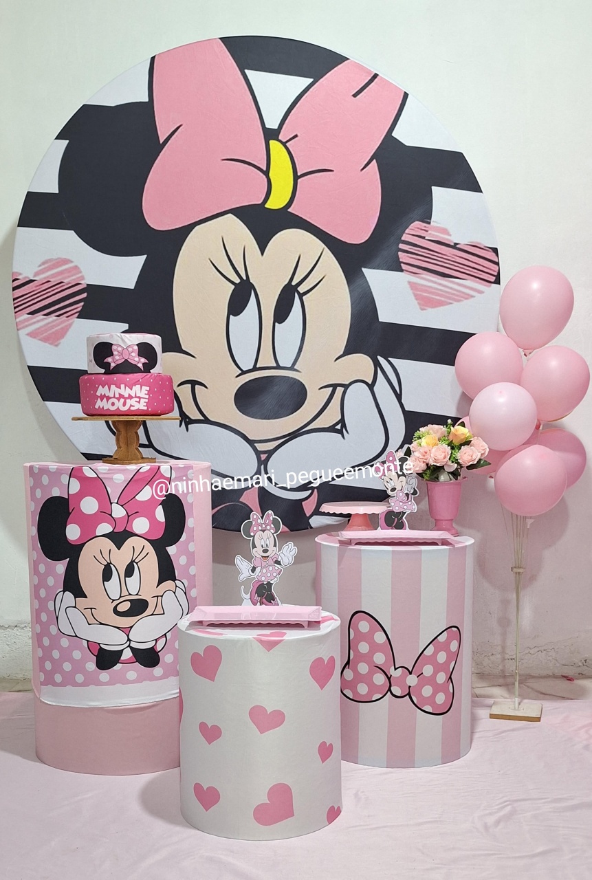 Kit Prata Minnie - N&M-pegue e monte