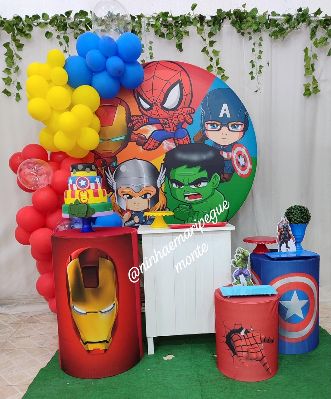 Kit Ouro Vingadores Baby  - N&M-pegue e monte