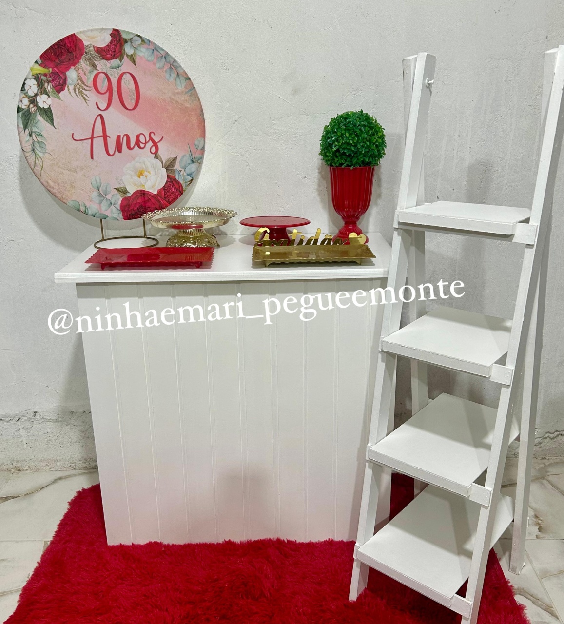 Kit Mesa Acessórios 90 Anos - N&M-pegue e monte