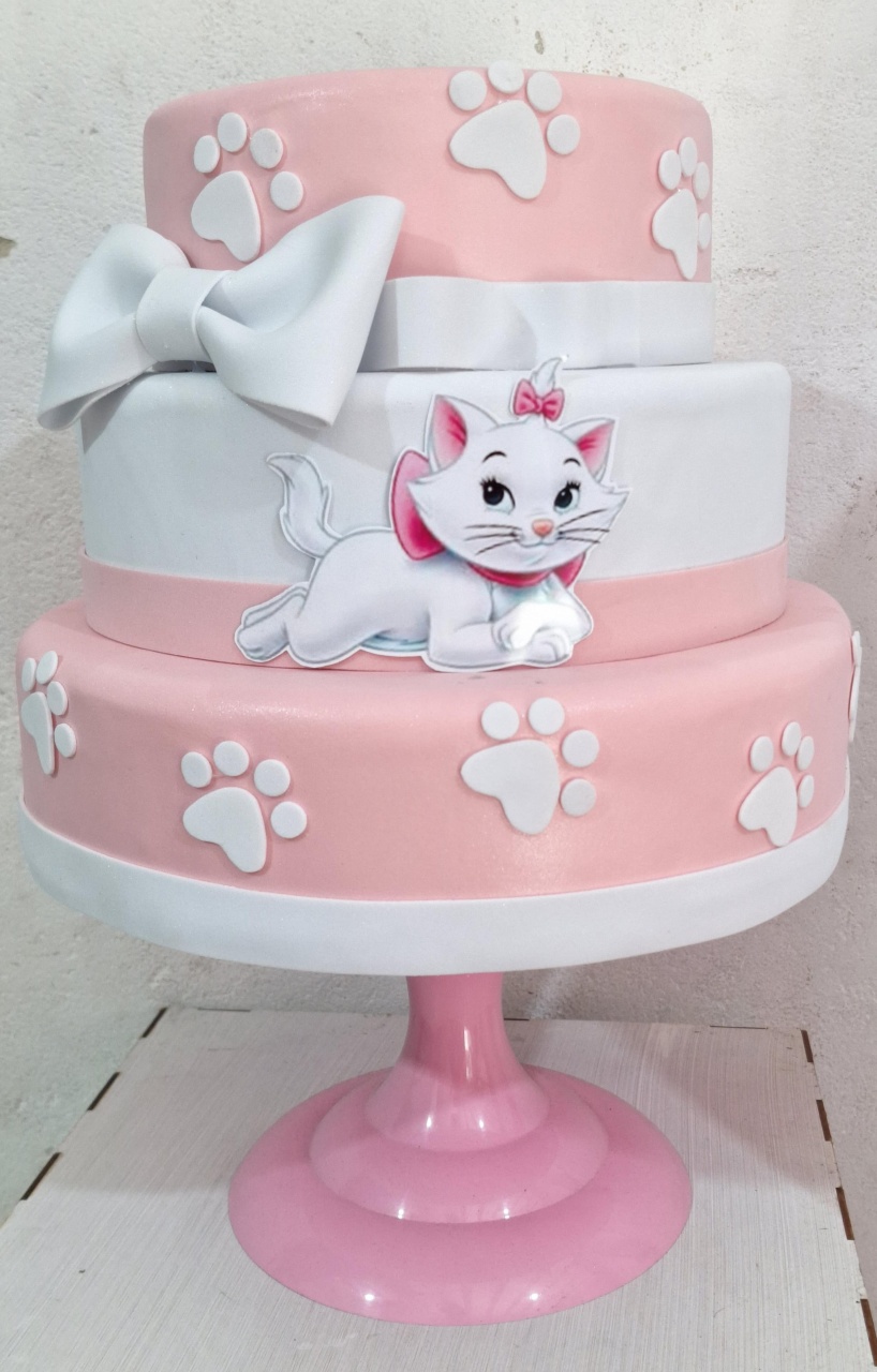Bolofake Gatinha Marie - N&M-pegue e monte