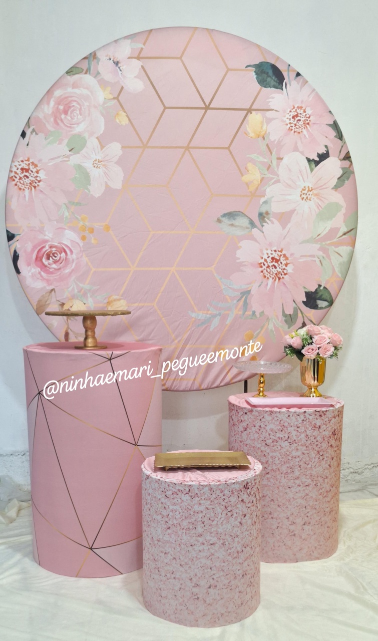 Kit Prata Rose Floral - N&M-pegue e monte