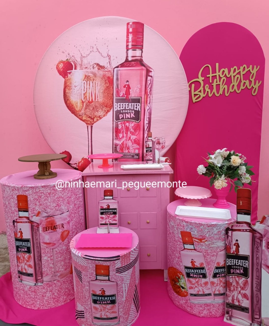 Kit Diamante Gin Rosa - N&M-pegue e monte