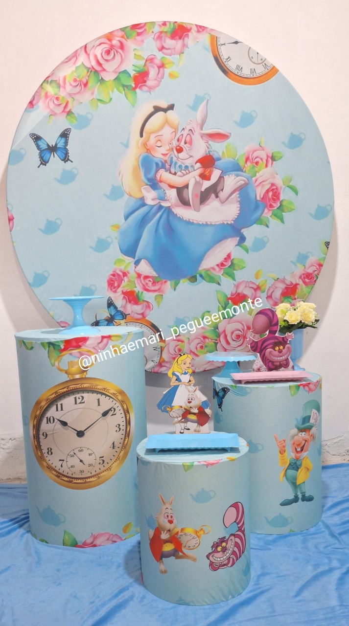 Kit Prata Alice No Pais das Maravilhas  - N&M-pegue e monte