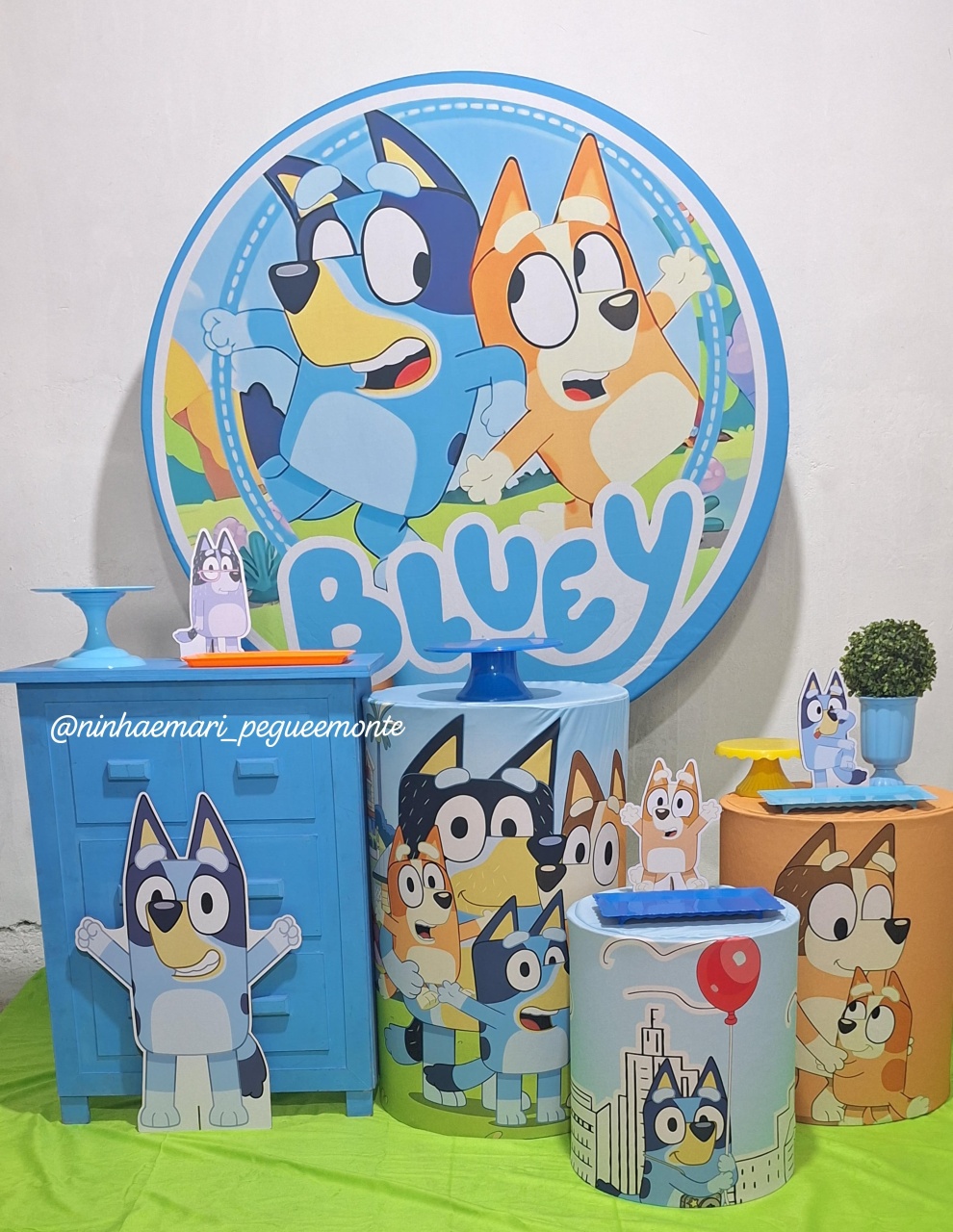 Kit Ouro Bluey - N&M-pegue e monte