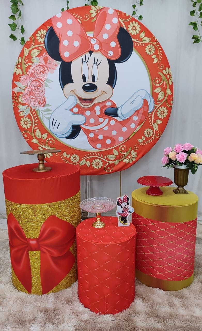Kit Prata Minnie Vermelha - N&M-pegue e monte