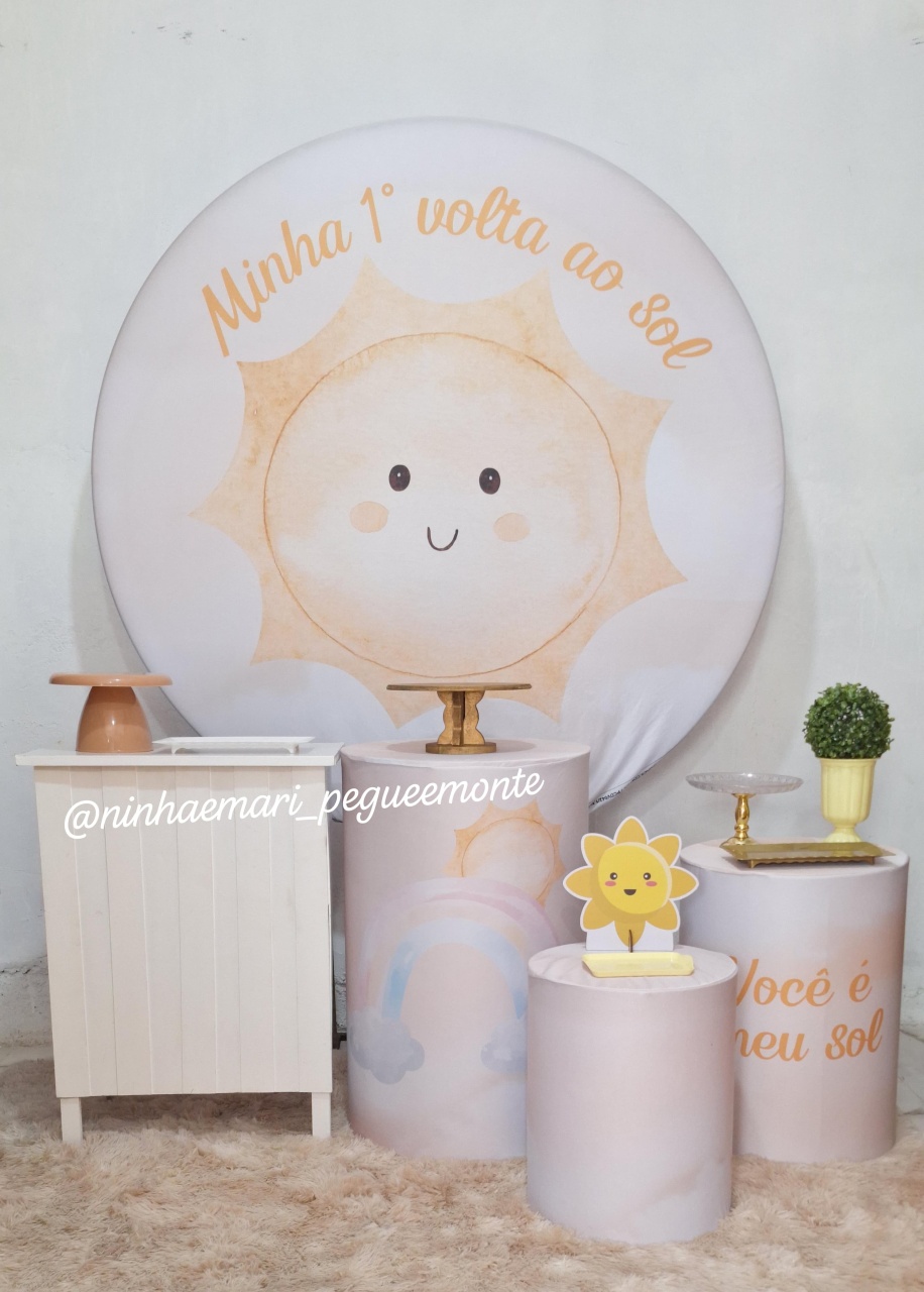 Kit Ouro Minha Primeira Volta Ao Sol  - N&M-pegue e monte