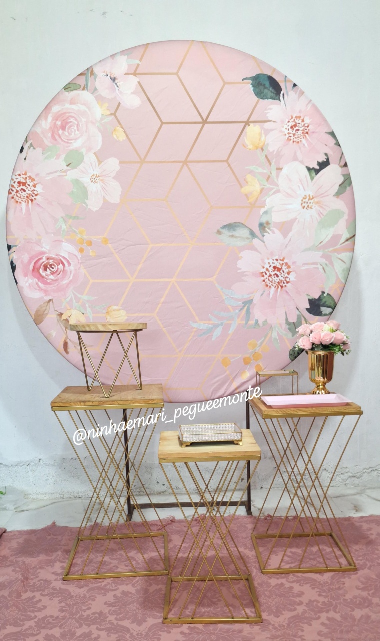Kit Luxo Rose Floral - N&M-pegue e monte