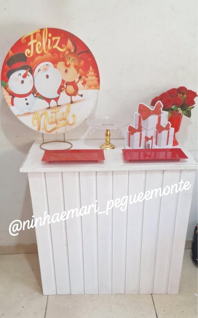Kit Mesa Feliz Natal 4 - N&M-pegue e monte