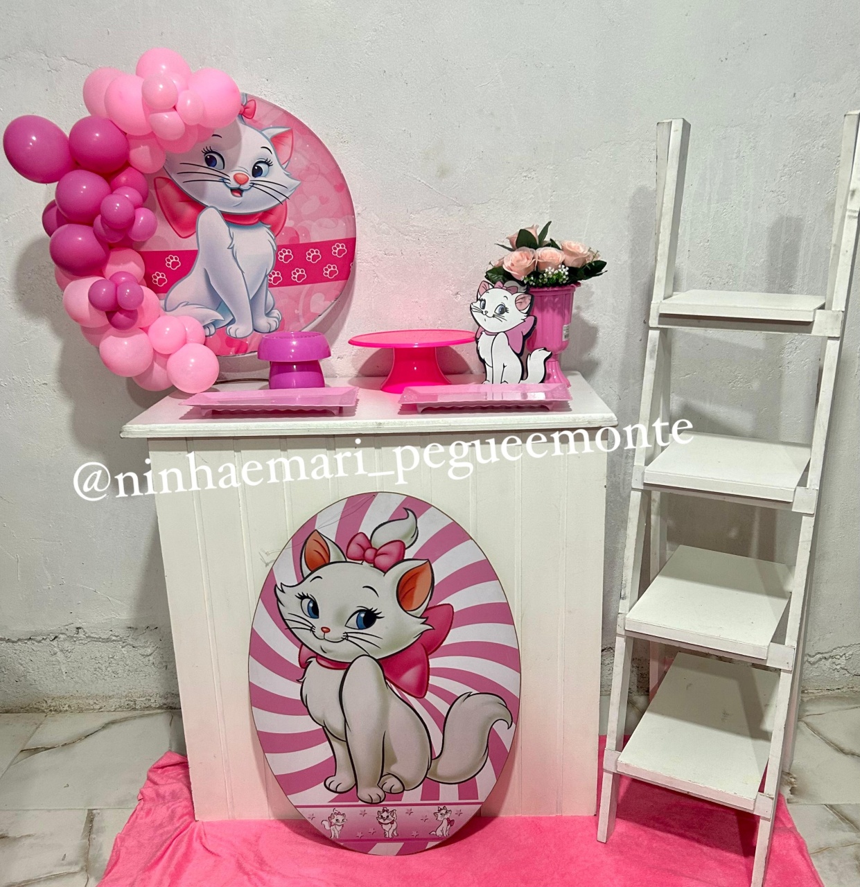 Kit Mesa Gatinha Marie - N&M-pegue e monte