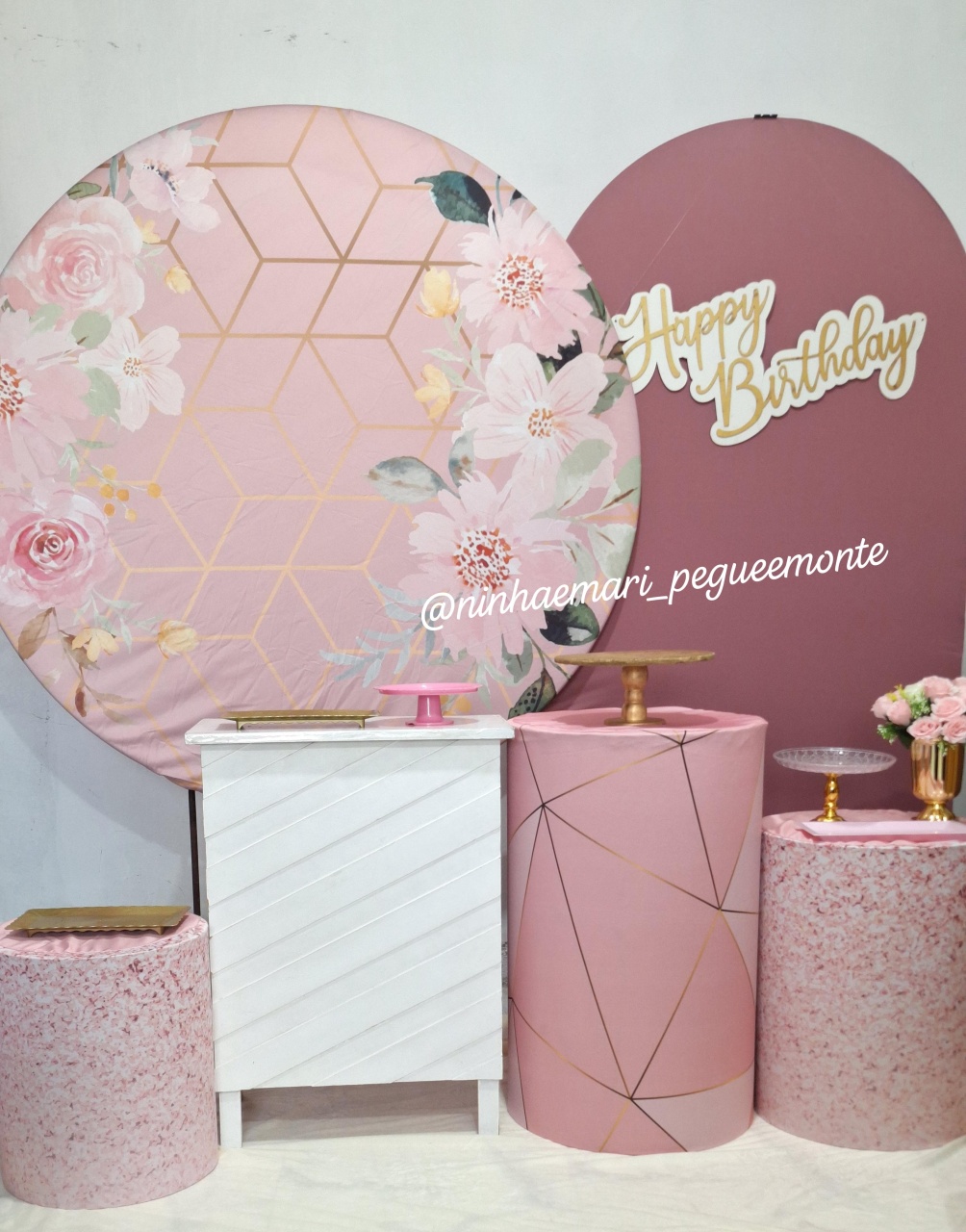 Kit Diamante Rose Floral  - N&M-pegue e monte
