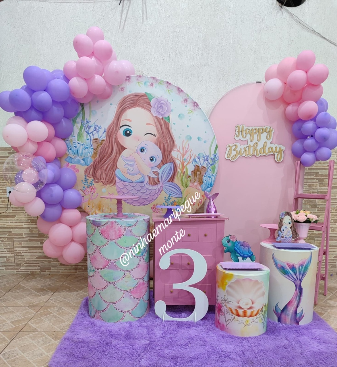 Kit Diamante Sereia Cute - N&M-pegue e monte