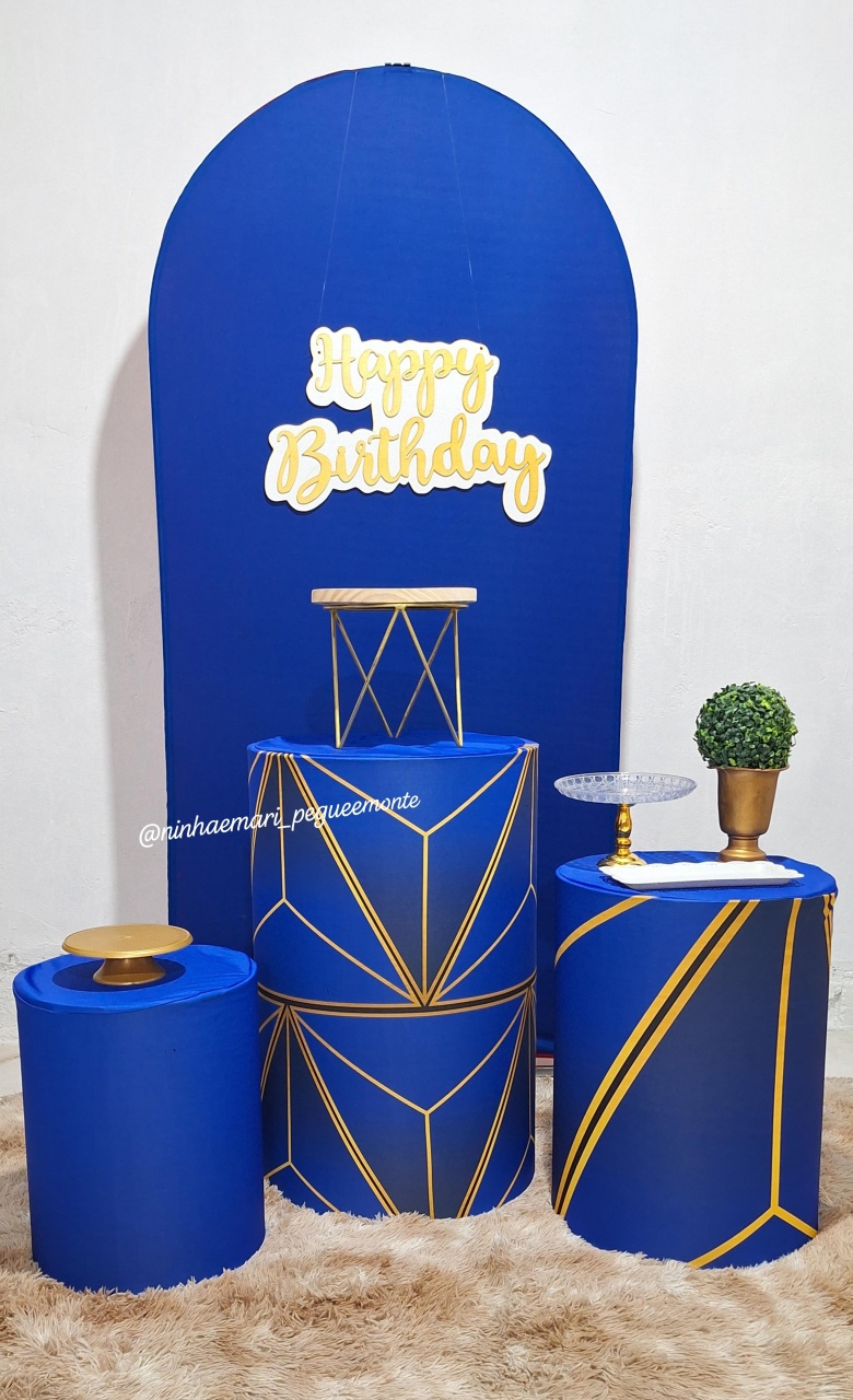 Kit Luxo 3 Azul Royal  - N&M-pegue e monte