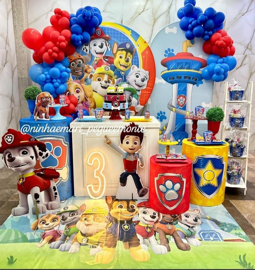 Decoração Patrulha Canina 2 - N&M-pegue e monte