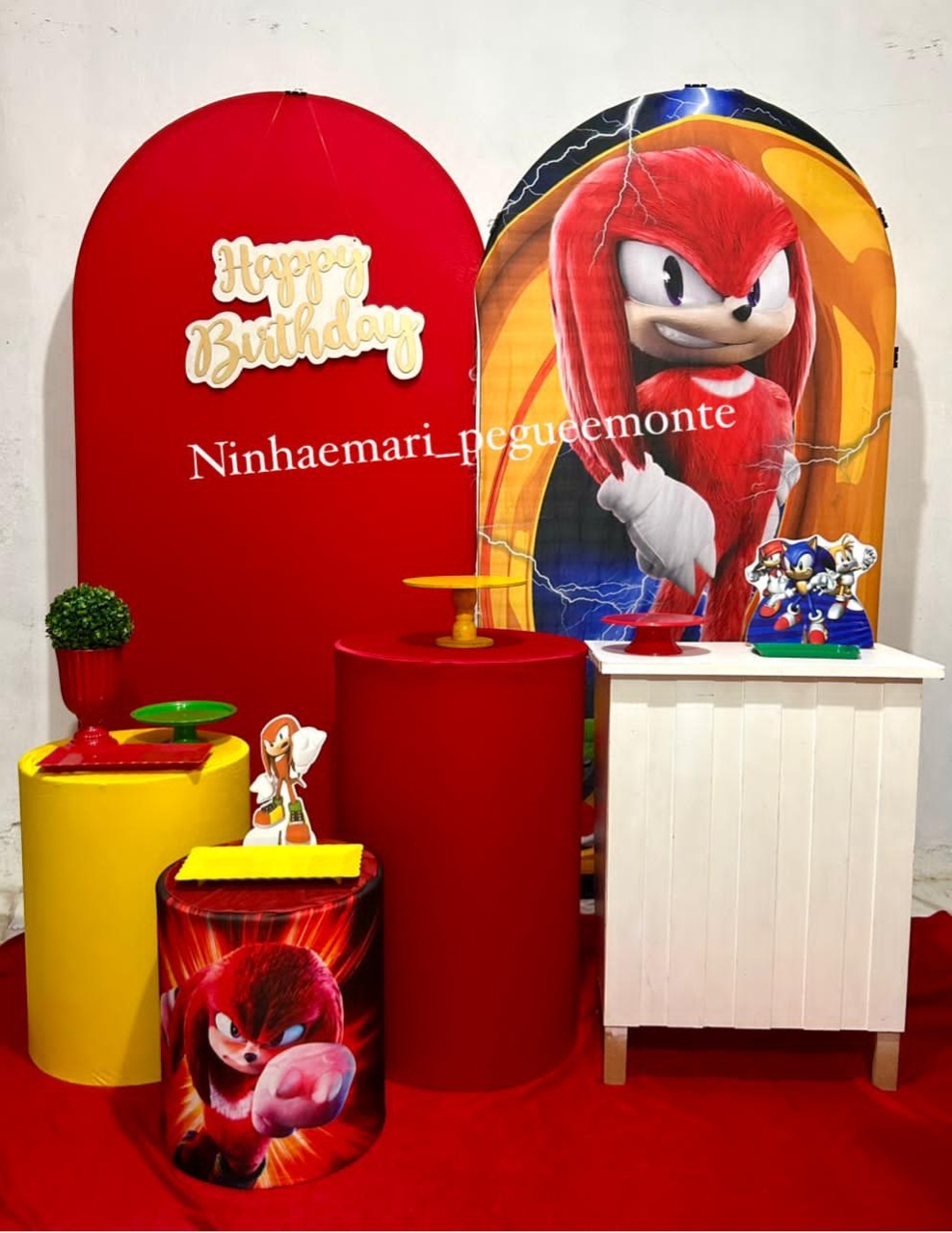 Kit Composição Sonic Vermelho - N&M-pegue e monte