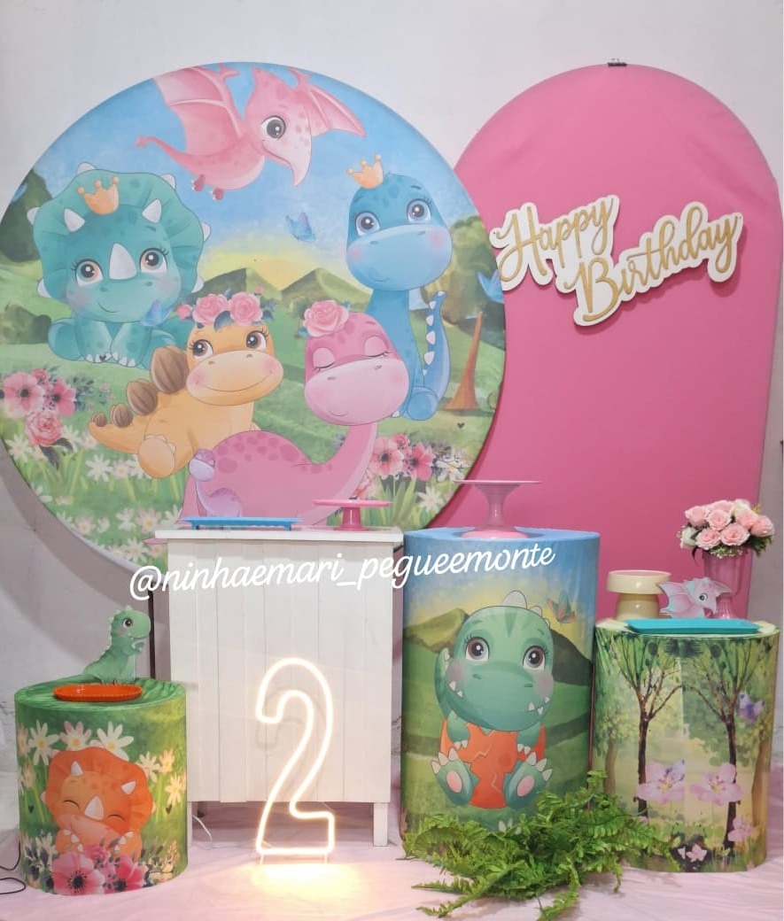 Kit Diamante Dino Baby Rosa - N&M-pegue e monte