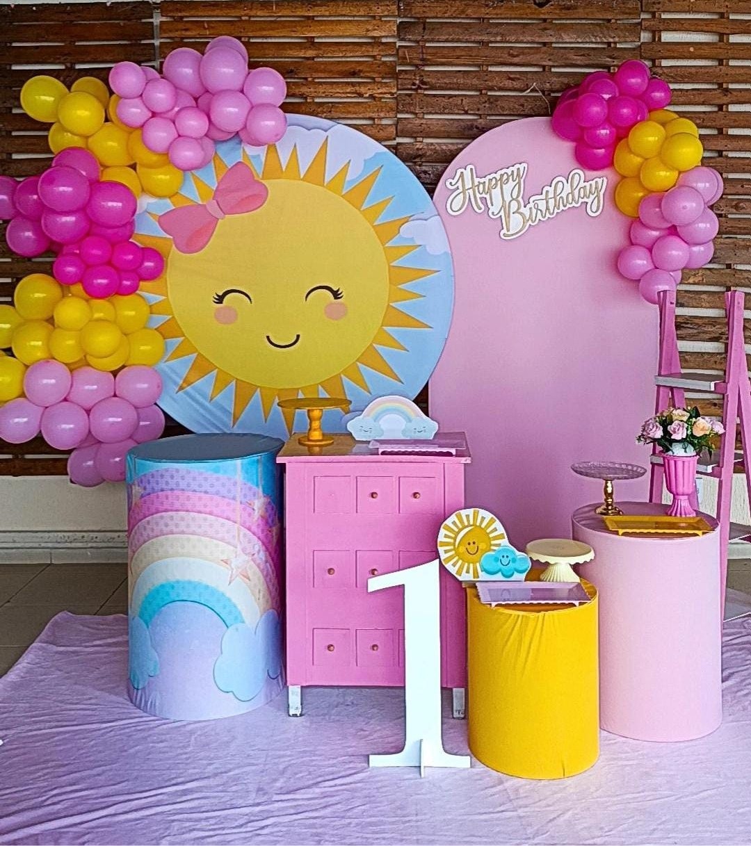 Decoração Solzinho - N&M-pegue e monte