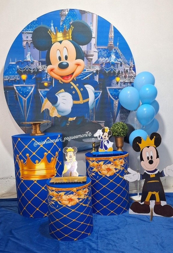 Kit Prata Mickey Realeza - N&M-pegue e monte