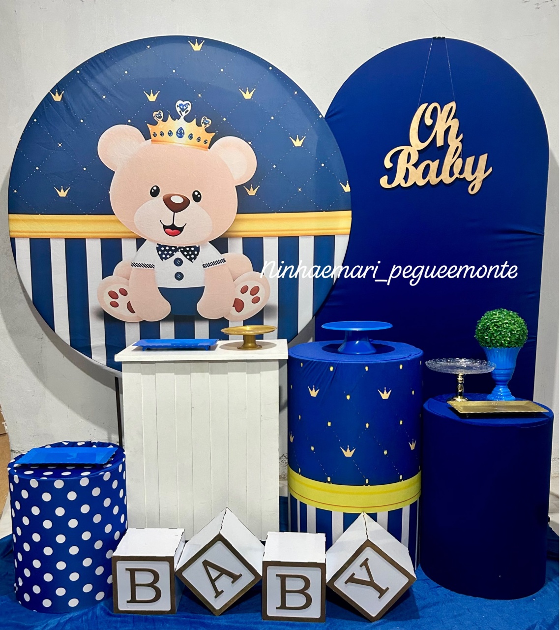 Kit Diamante Ursinho Príncipe - N&M-pegue e monte