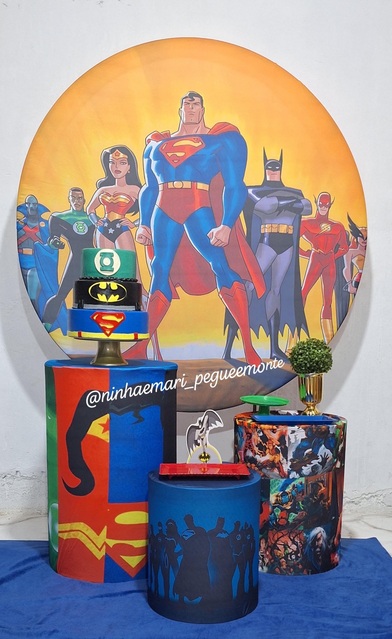 Kit Prata Liga da Justiça  - N&M-pegue e monte