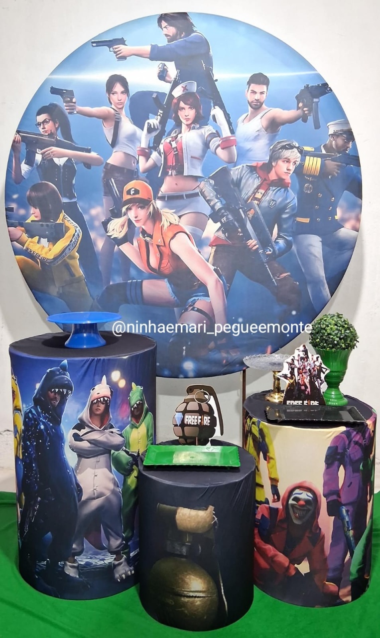 Kit Prata Free Fire 3 - N&M-pegue e monte