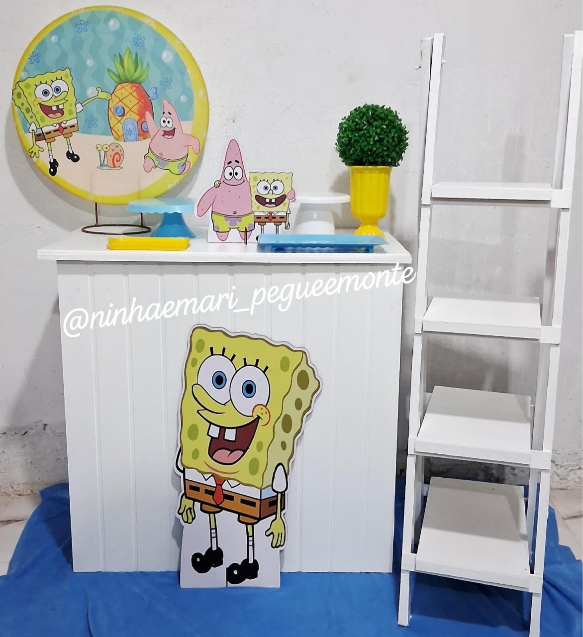 Kit Mesa Acessórios Bob Esponja  - N&M-pegue e monte