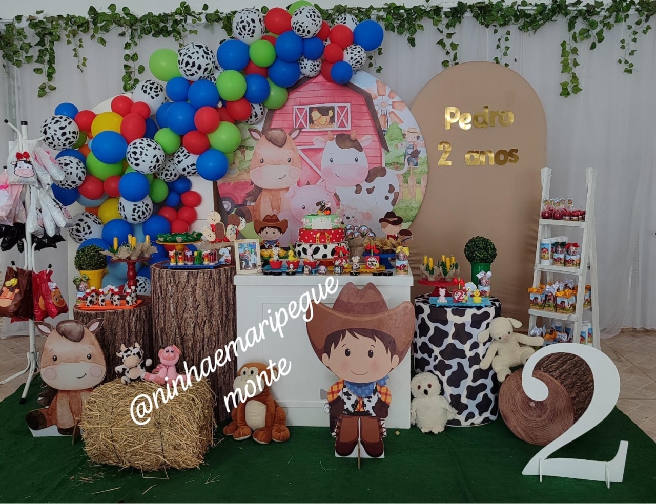 Decoração Fazendinha Menino - N&M-pegue e monte