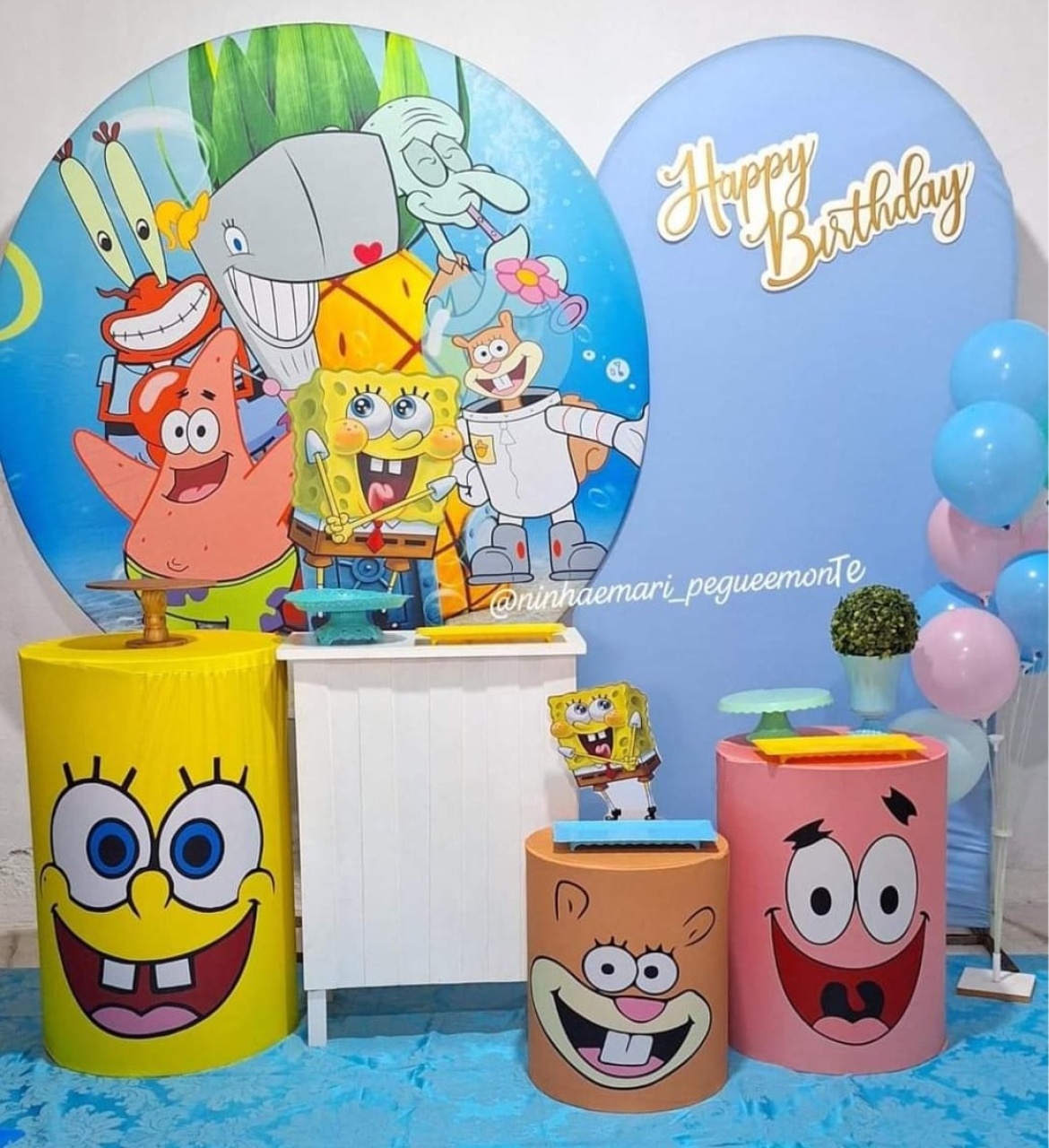 Kit Diamante Bob Esponja  - N&M-pegue e monte