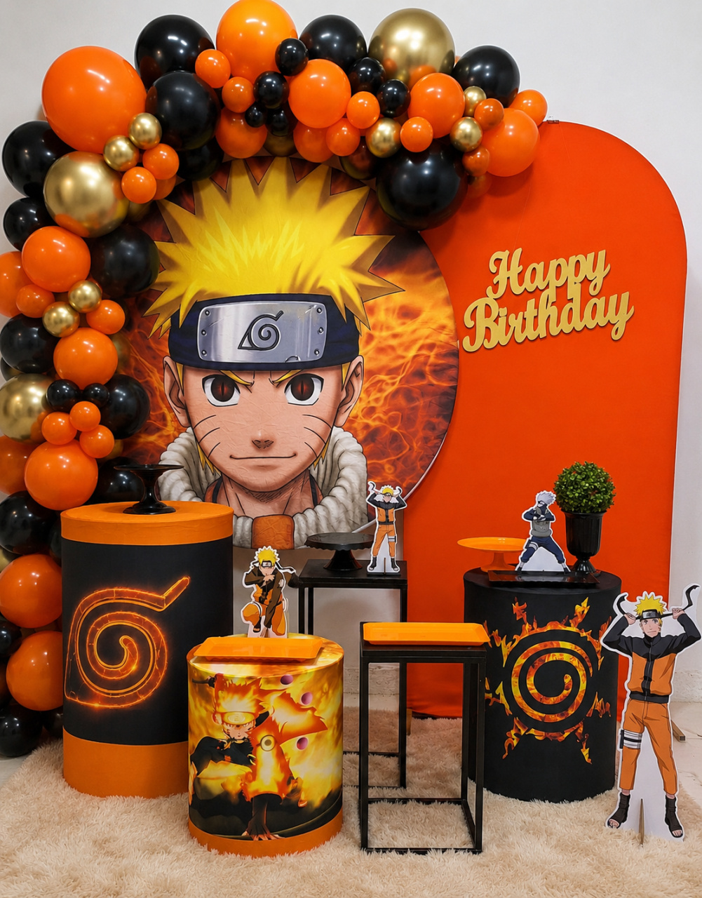 Decoração Naruto 1 - N&M-pegue e monte