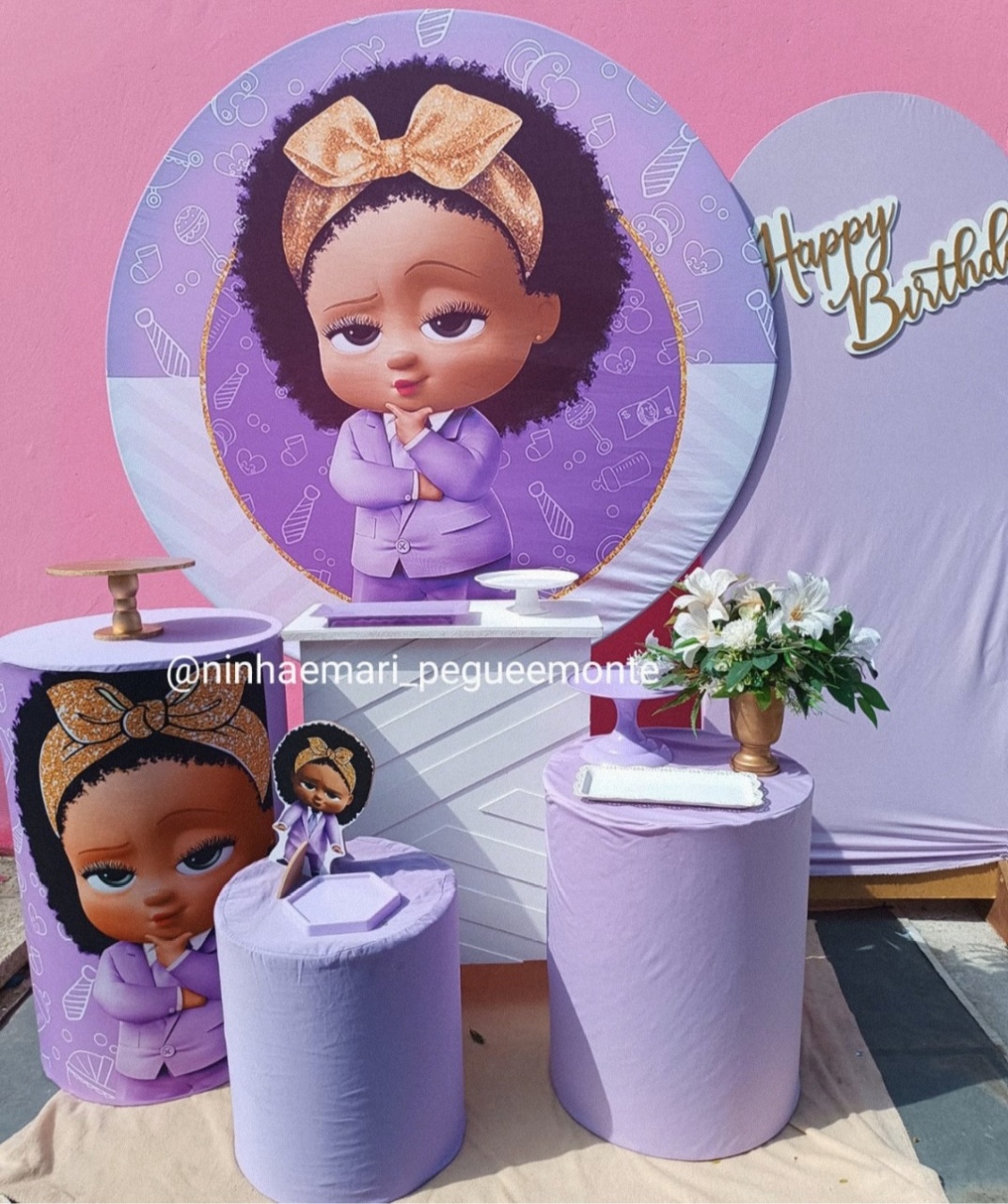 Kit Diamante Poderosa Chefinha Lilas  - N&M-pegue e monte