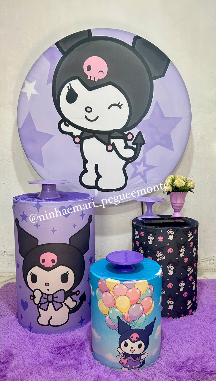 Kit Prata Kuromi - N&M-pegue e monte