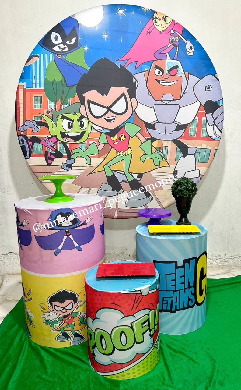 Kit Prata Jovens Titans - N&M-pegue e monte
