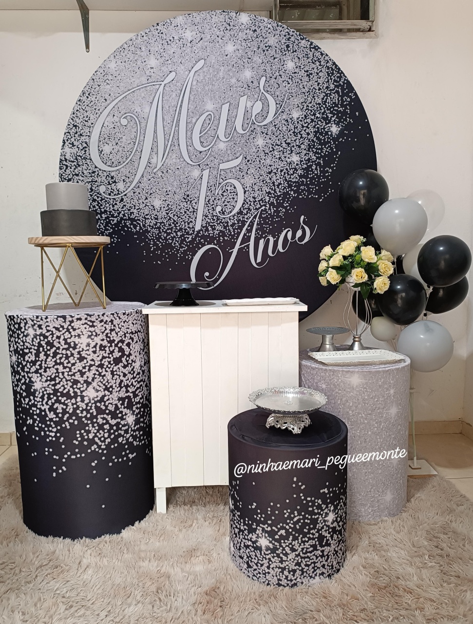 Kit Ouro Meus 15 Anos - N&M-pegue e monte