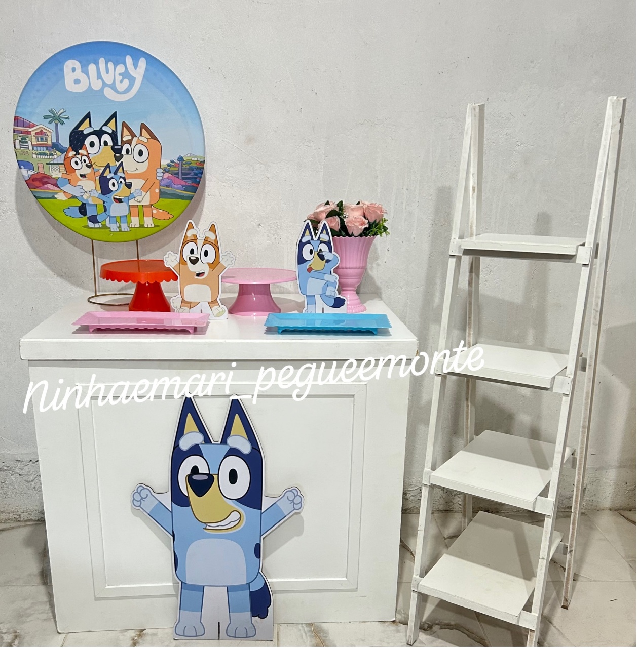 Kit Mesa Bluey Menina - N&M-pegue e monte