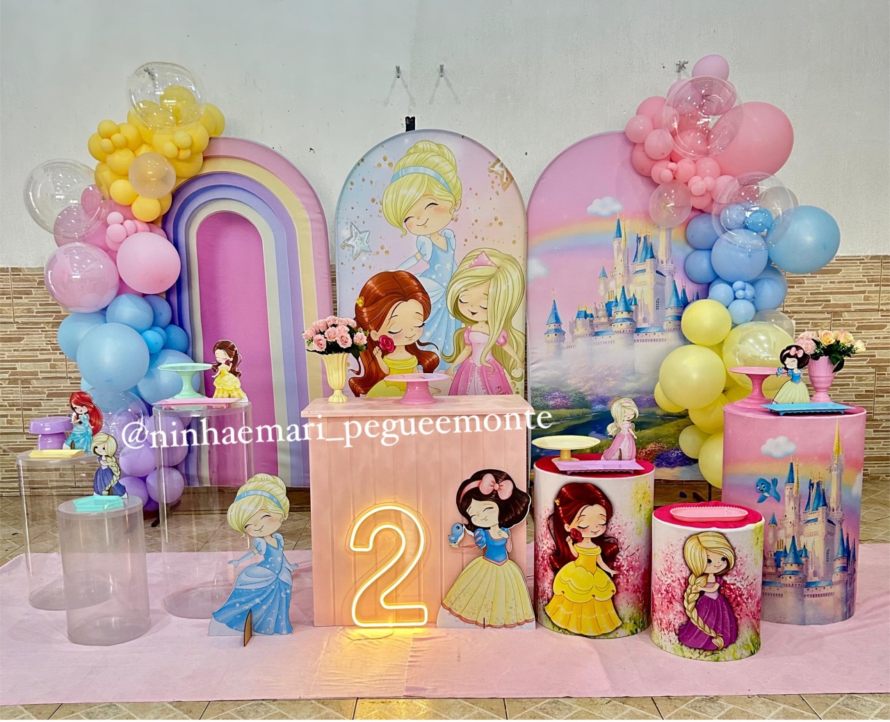 Decoração As Princesas 2 - N&M-pegue e monte