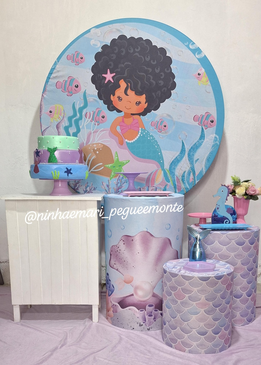Kit Ouro Sereia Preta - N&M-pegue e monte