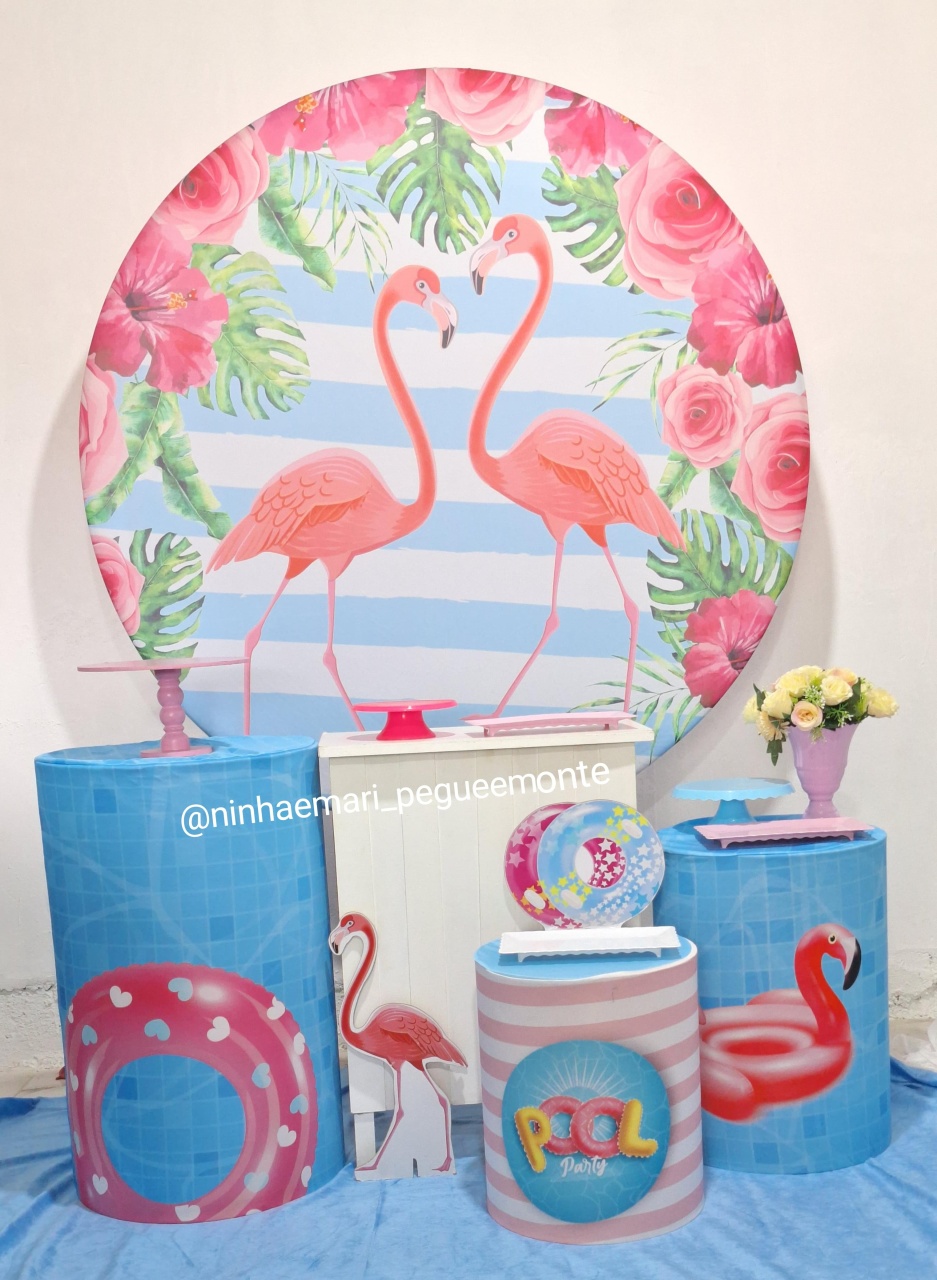 Kit Ouro Pool Party - N&M-pegue e monte