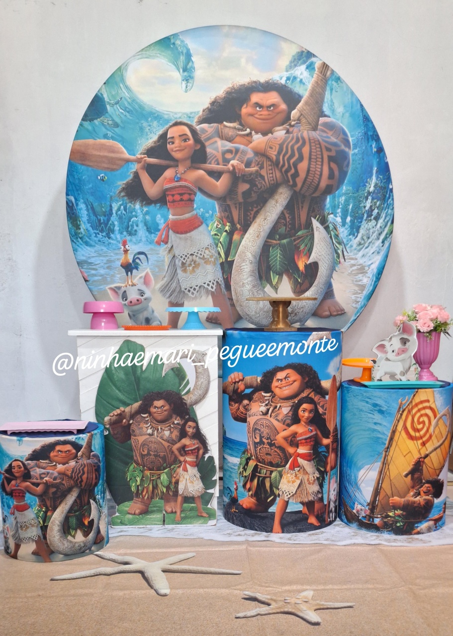 Kit Ouro Moana Adulta 2 - N&M-pegue e monte