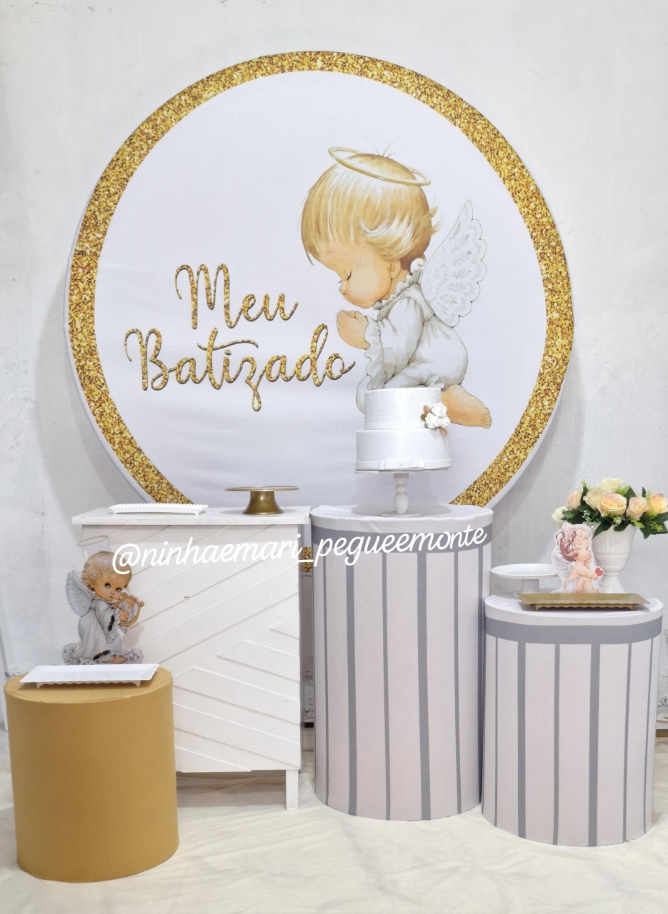 Kit Ouro Batizado 1 - N&M-pegue e monte