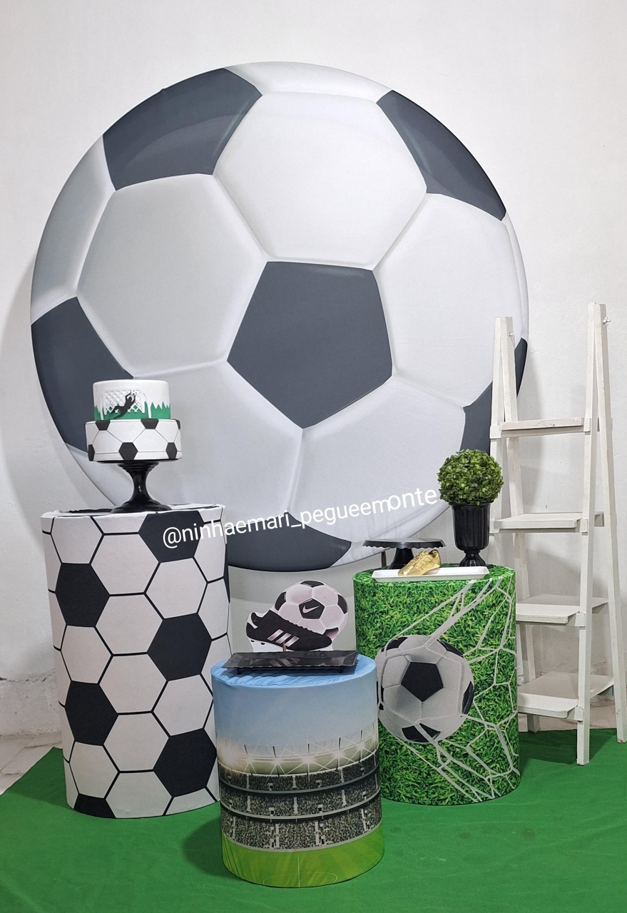 Kit Prata Futebol Bola - N&M-pegue e monte