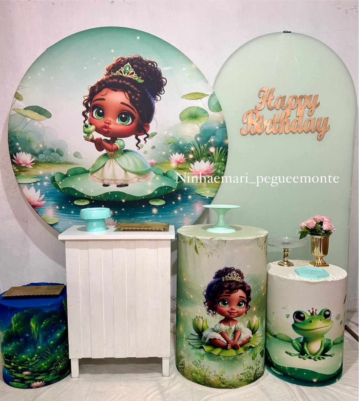 Kit Diamante Princesa E O Sapo Tiana Baby - N&M-pegue e monte