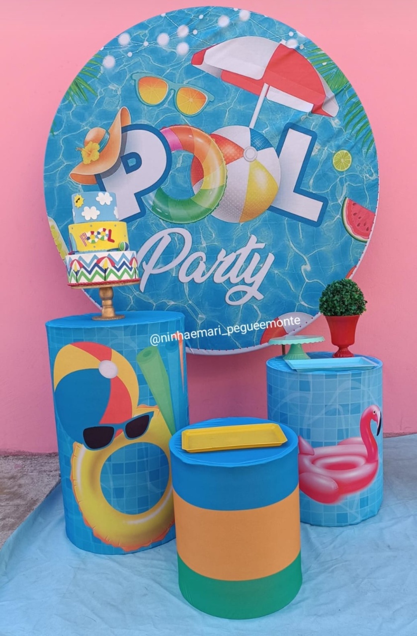 Kit Prata Pool Party - N&M-pegue e monte