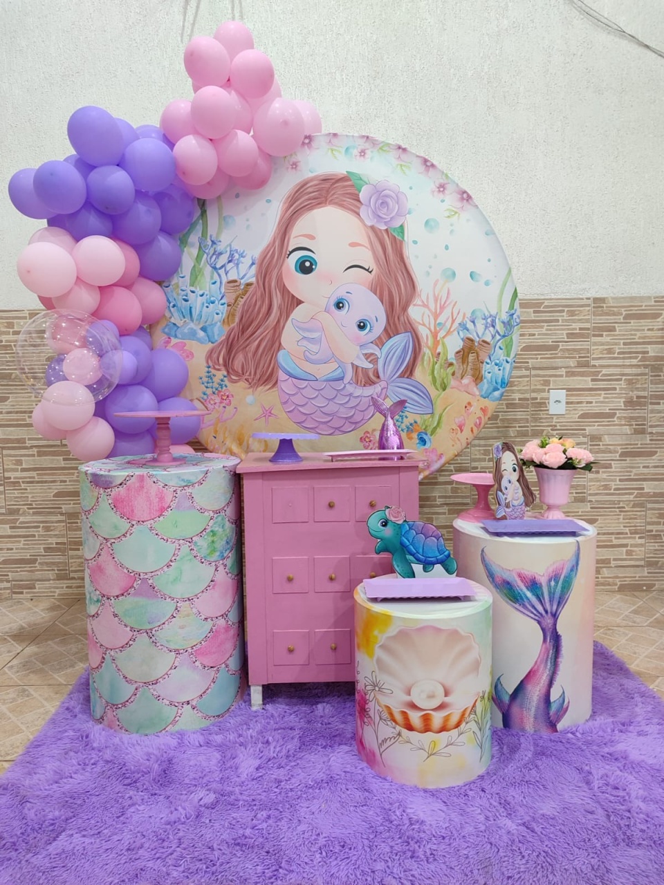 Kit Ouro Sereia Cute - N&M-pegue e monte